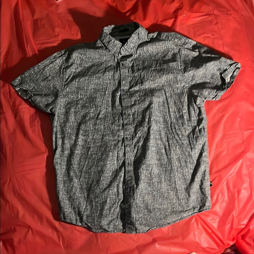 Denim & Flower Gray Casual Button Down Shirt